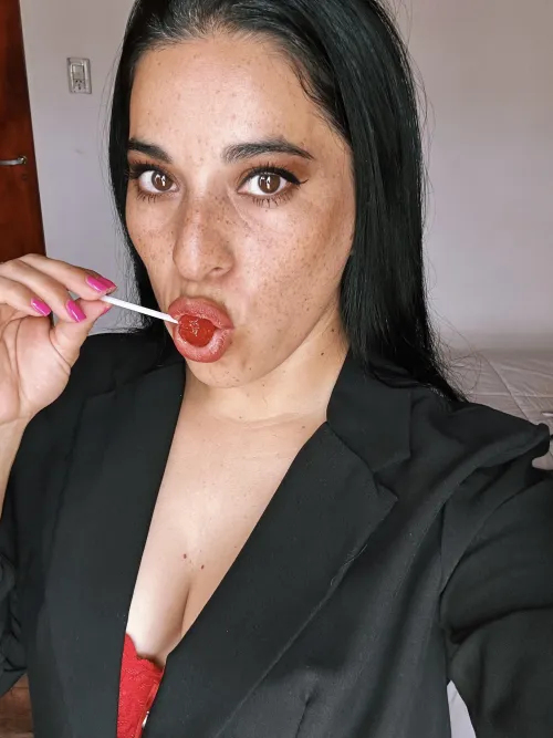 My red lips dictate the orders; you just make sure you listen to them.  by LucianaGomez06