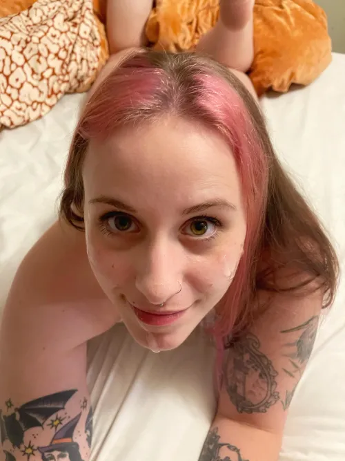 My reward for sucking his cock is a face full of cum by hunnyymustarddx