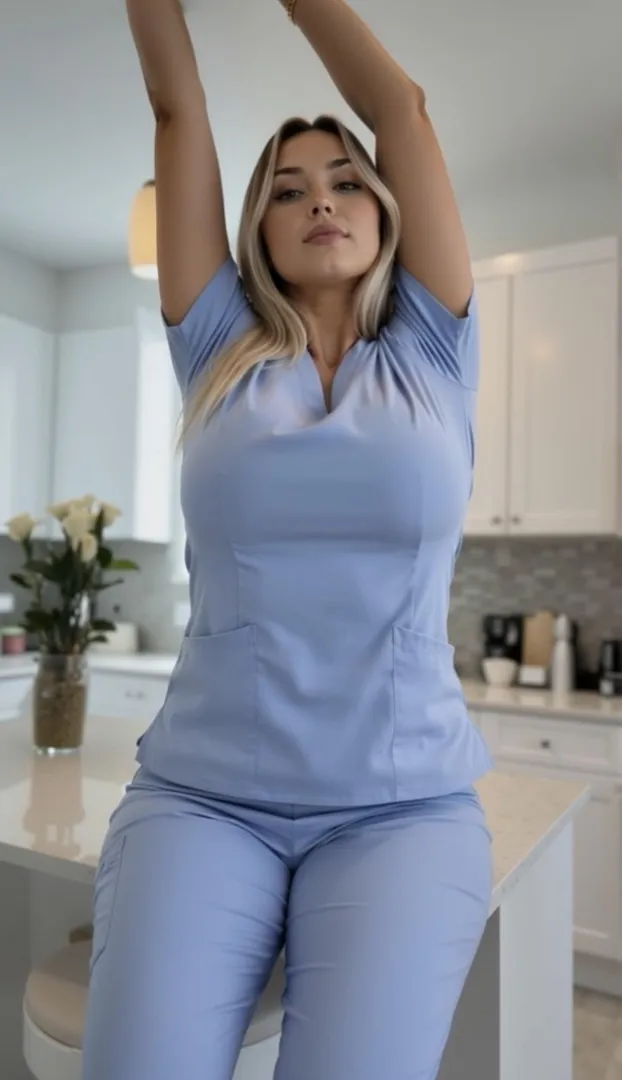 My scrubs can barely hold my jugs posted by nurse_peyton
