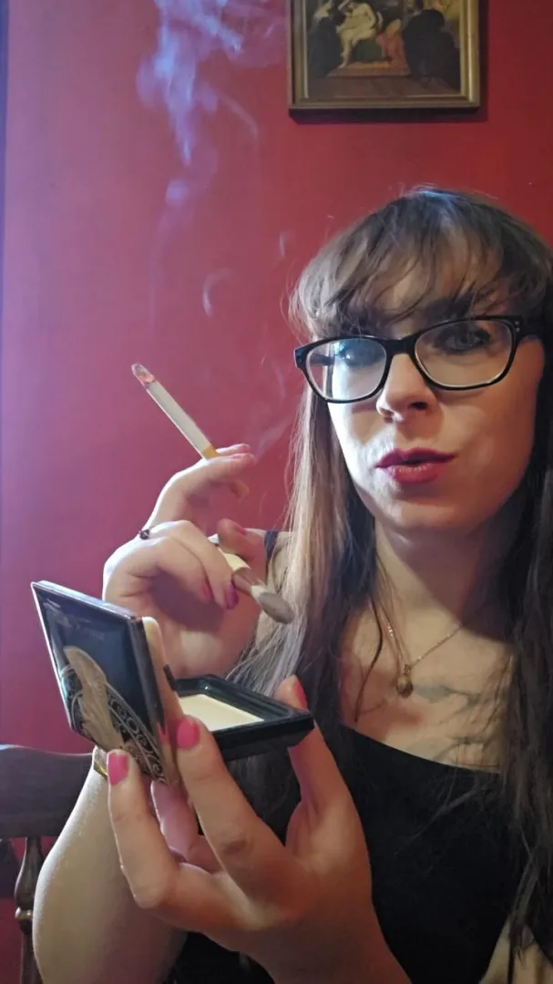 My secret talent... I can do my makeup while smoking. posted by MistressThrope