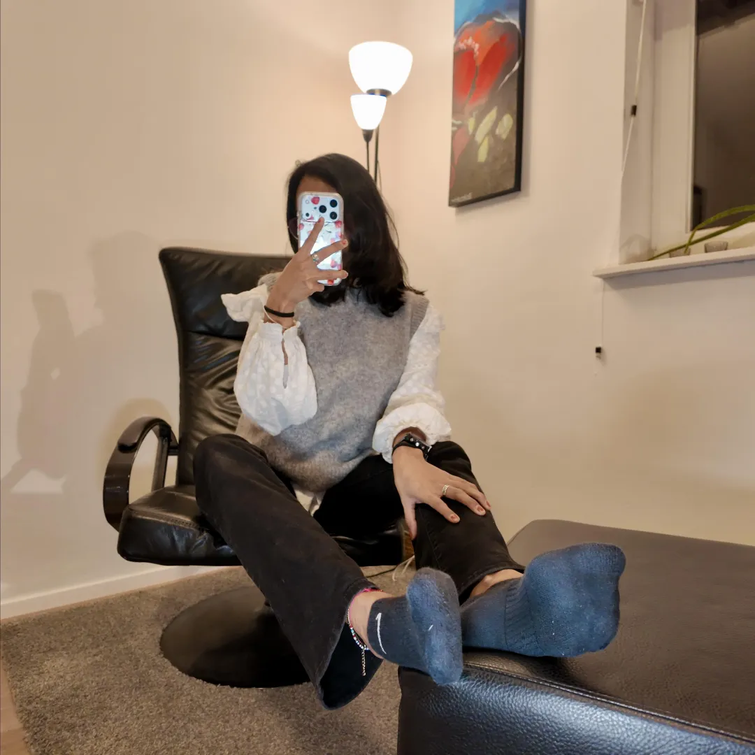 My shiny black socks are to die for posted by isa_stillsinning