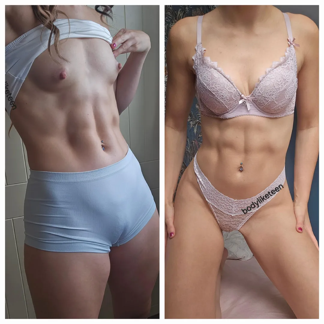 My sporty version vs sexy.. what's hotter? posted by bodyliketeen