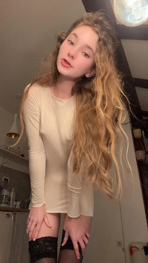 My tank top is a little thin today. And Im not wearing no bra by Quoihn