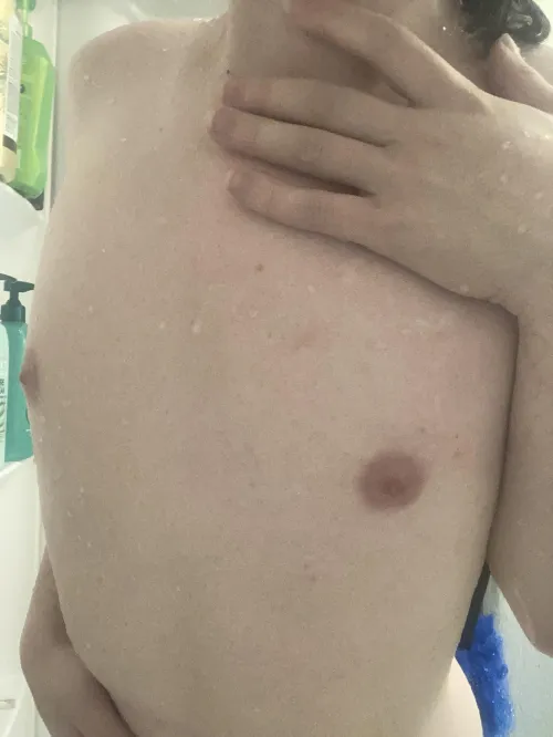 My tits are tiny and I have no problems with that because I am happy from how beautiful they are  by This-Hamster4389