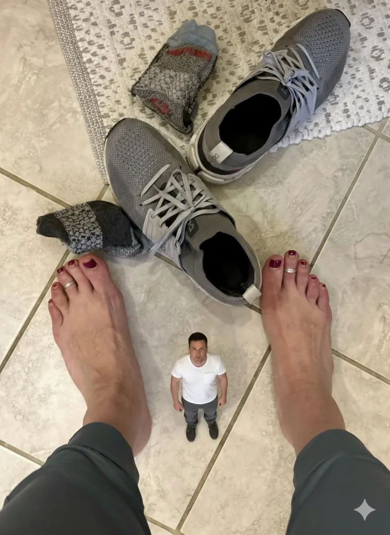 My wife just exercised and needs a foot rub from one of her tinies. Hope he enjoys the smell! posted by ShrunkenHusband81