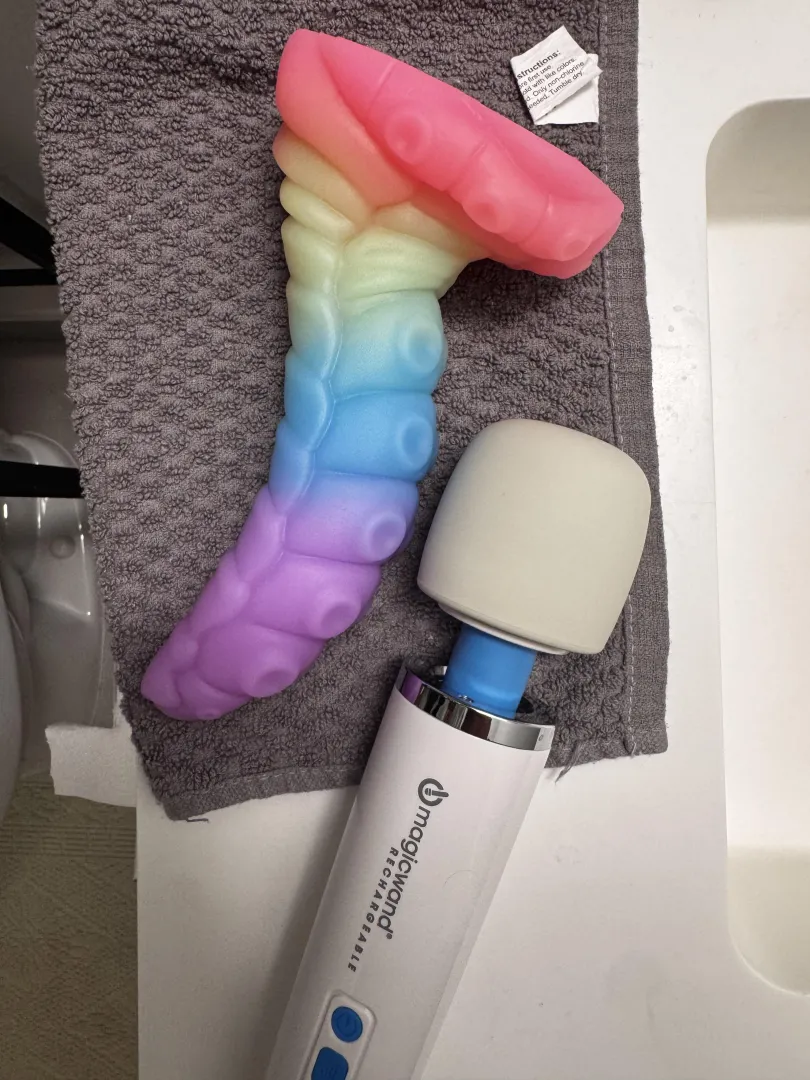 My wife's first fantasy toy and she's absolutely loving it - shout out this duo here posted by purplefirecouple