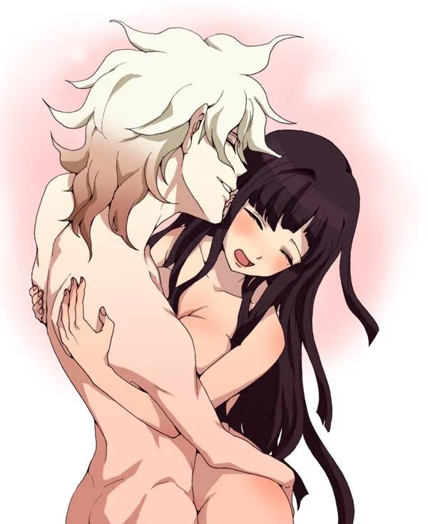 Nagito holding mikan posted by KingVarious6523