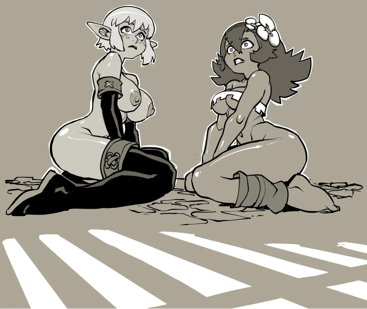 Naked Eva and Amalia in prison (Joel Jurion) posted by FallingTho