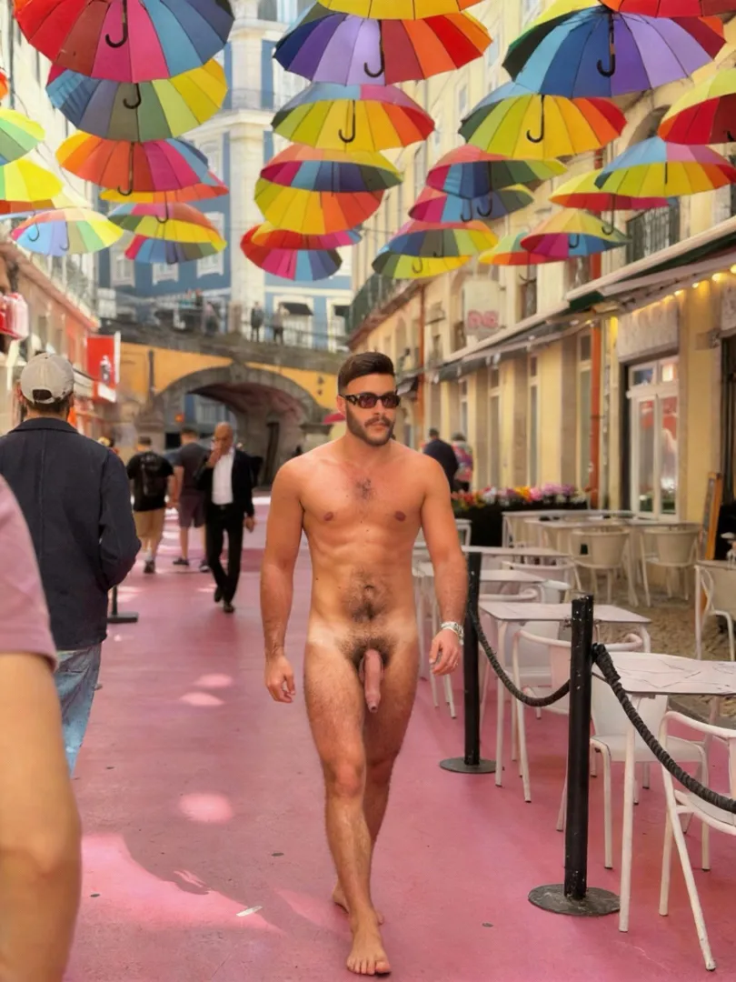 Naked in the streets of Lisbon posted by Adventurous_Law_5788
