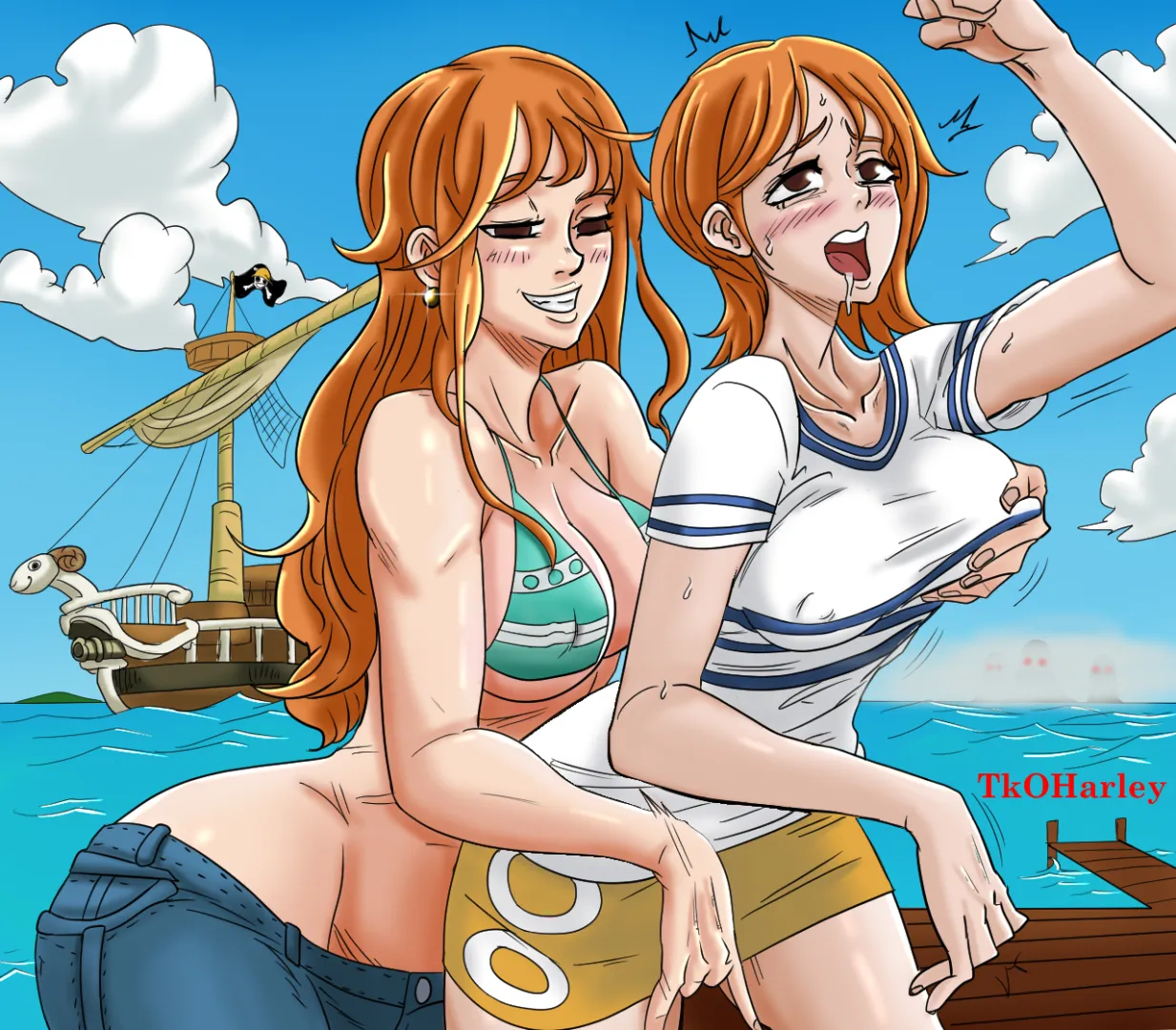 Nami's molestabation (Nude version on Patreon) posted by EnemyOfAi