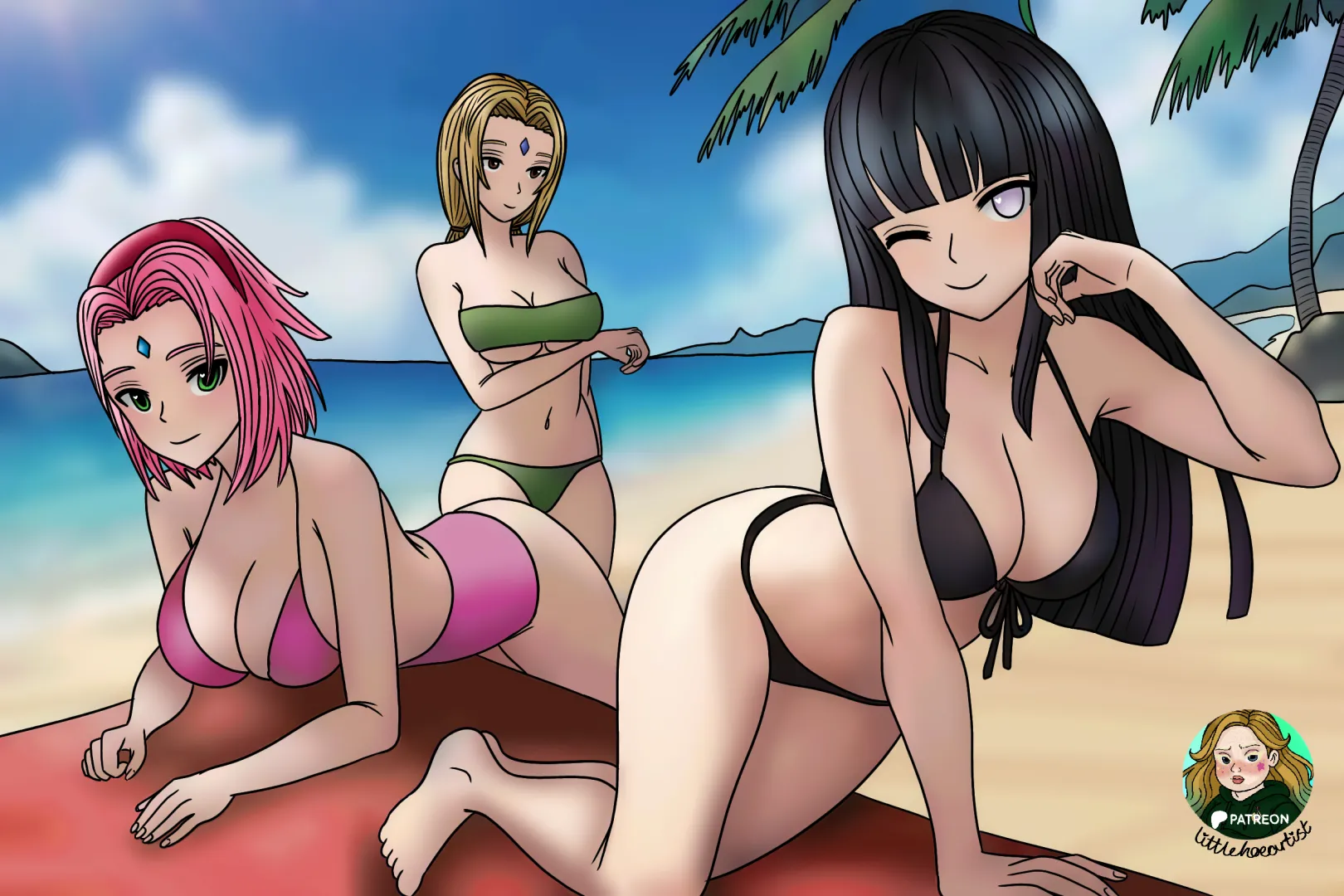 Naruto Bikini Babes (by littlehoeart) posted by Fairytail420
