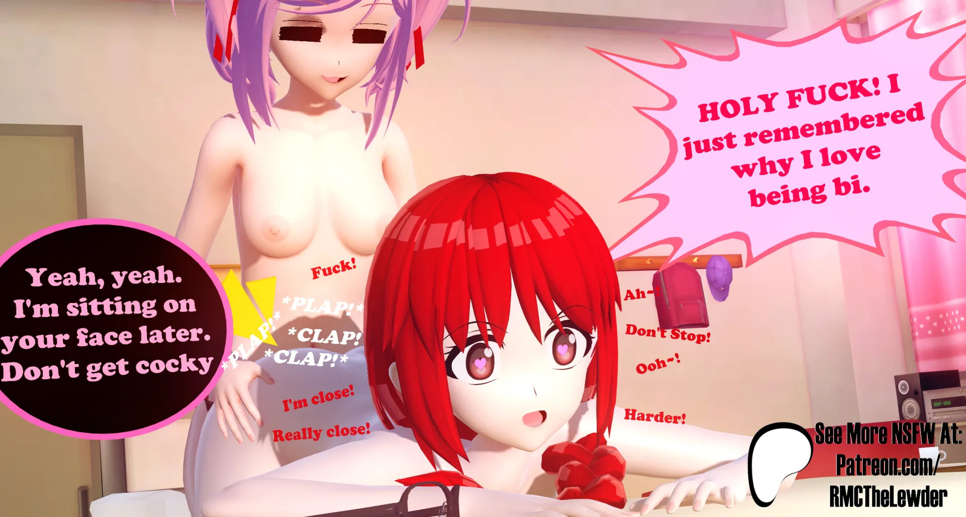 Natsuki Pegging Amy! [Me] (Koikatsu) posted by Real_MainCharacter