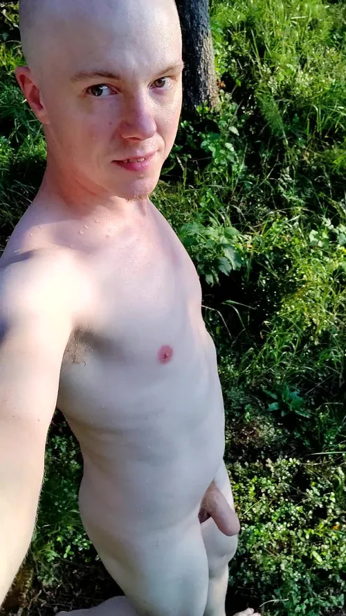 Nature's magic here on the trail is best enjoyed the natural way; leaving clothes behind by NorthAdventurerman