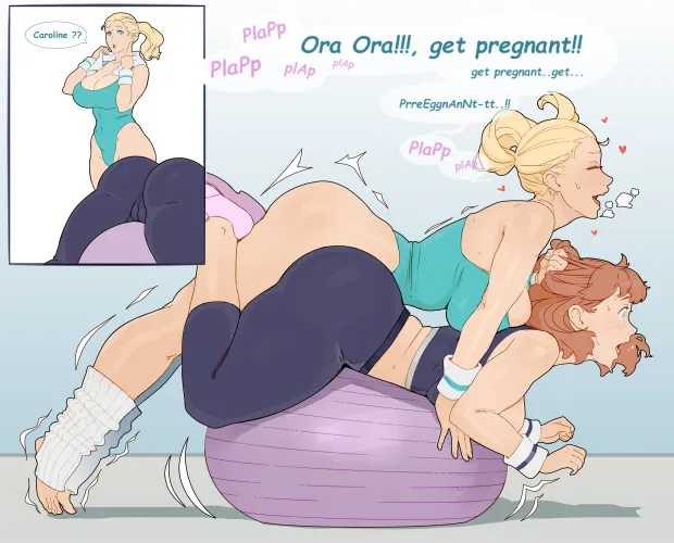 Naughty lesbian fun after aerobics class (materclaws) by MurkyNeighborhood135