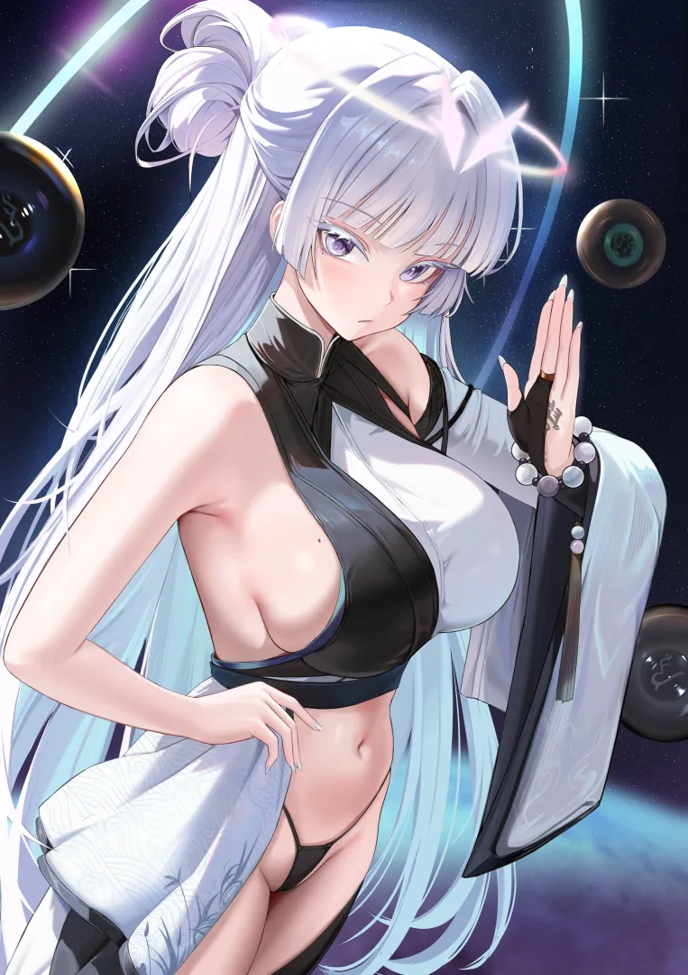 Nayuta during starry sky (Bryuni) posted by elegantloveglimmer