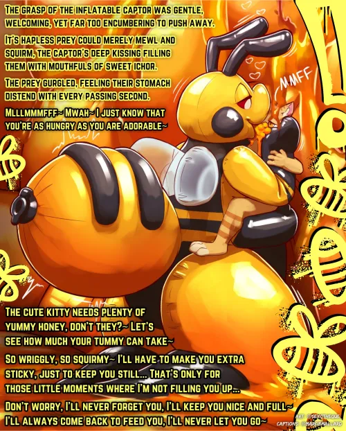 [NBxM] Horfing honey... [Furry] [Goo/Honey] [Inflatable/Pool Toy] [Extreme Kissing] [Bound] [Dubcon] [Credits in Caption] by MarcieMallardAgain