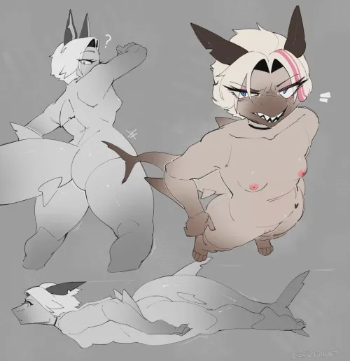 Nea in Shark form [F] (berrypunchz) by suugar_wave