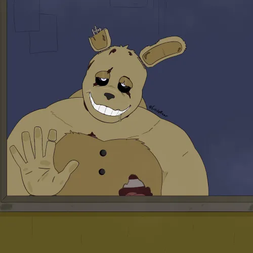 Needy Springtrap (Artist: Me) by FullUpRear