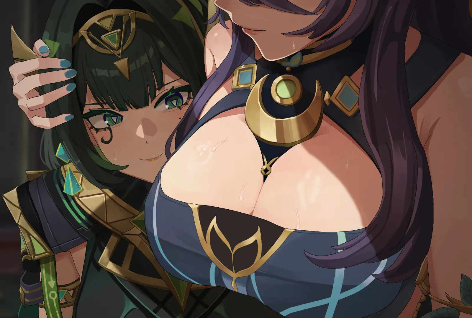 Nefer staring at Lauma (CapKal) posted by llamanatee