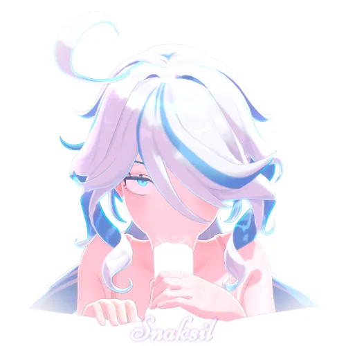 Negative space Furina [render by me] by SnakSil