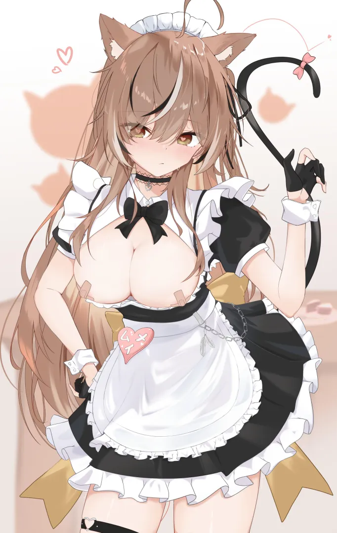 Neko Maid Nanashi Mumei [Hololive EN Promise] posted by xdragon2k