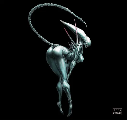 Neomorph Presenting Herself [F] (TheGeniusFetus) by Vex_Hex69