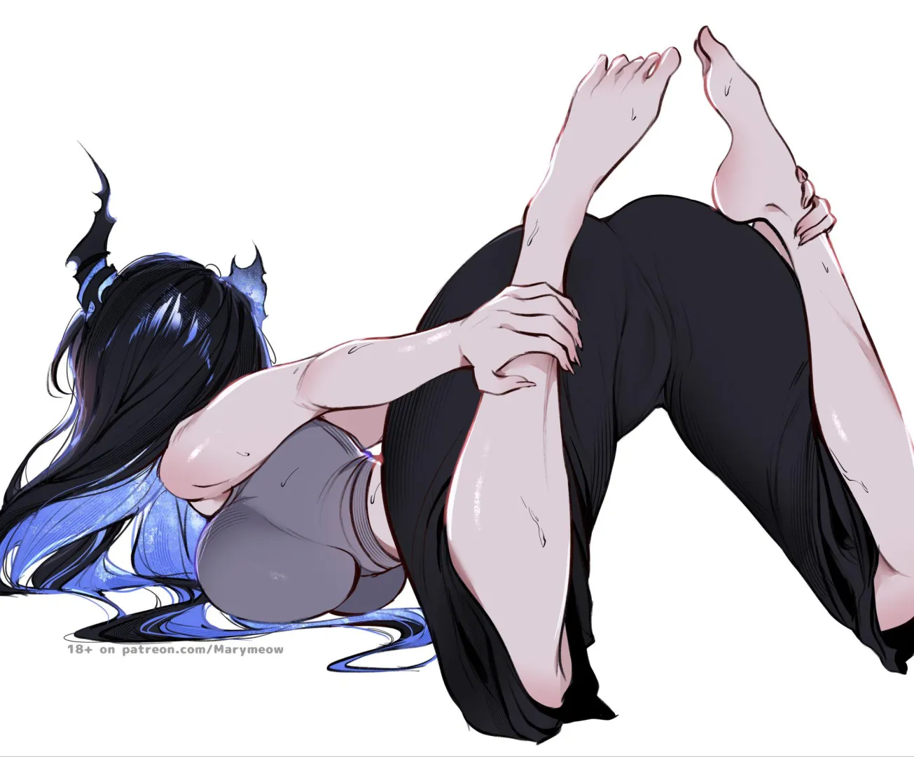 Nerissa Yoga pose [Hololive] posted by Silent_Steak_9540