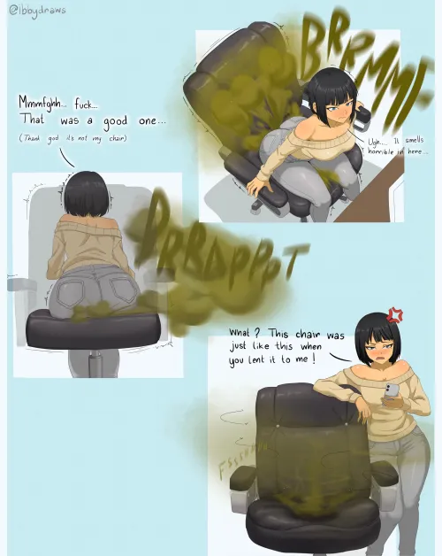 Never wanted to be a chair so bad (@ibbydraws) by Goonmori_