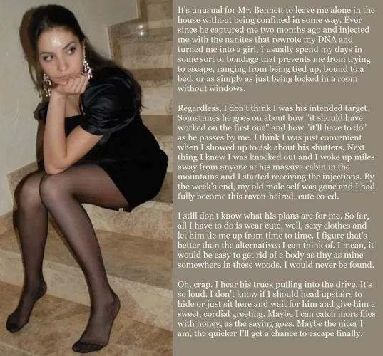 New Caption! Not Much Time Before He Returns by Lost-Day-5036