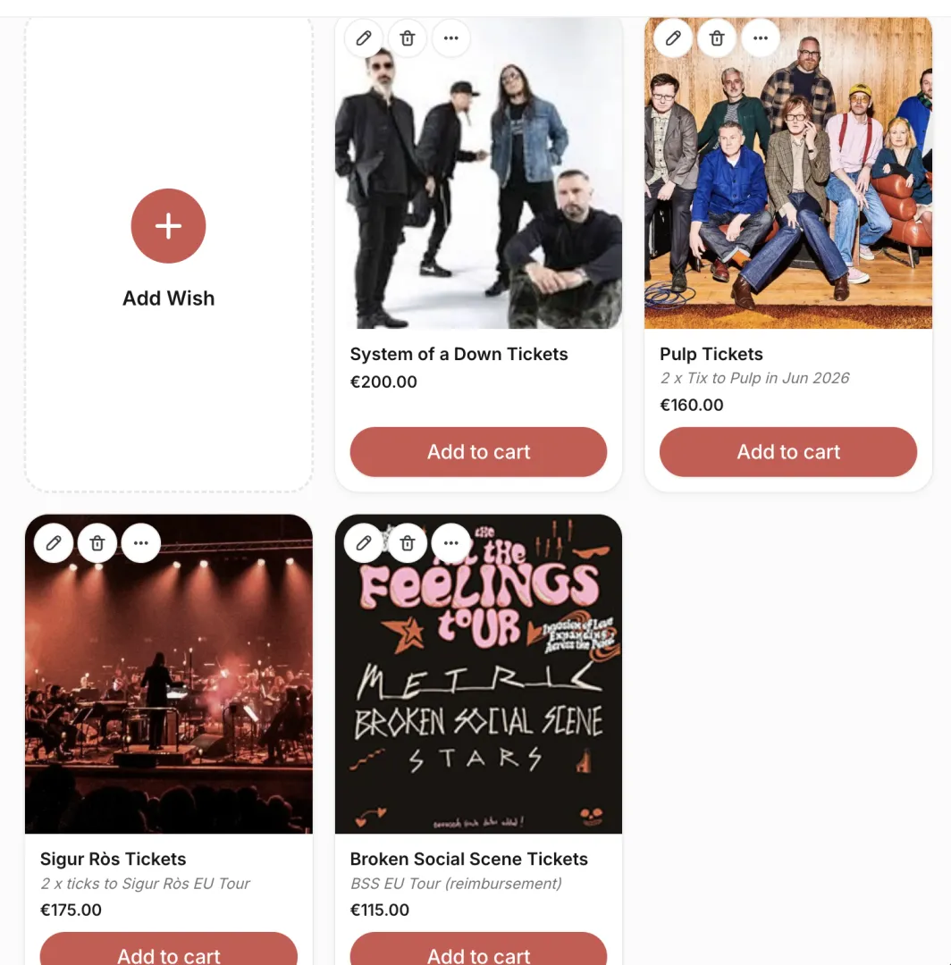 New dream sub: the GIG TICKETS SUB. posted by GoddessPeachyBeeBee