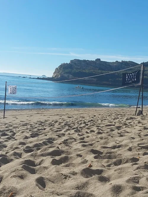 New flags on the volleyball net! I love it! by TheAbleExplorer