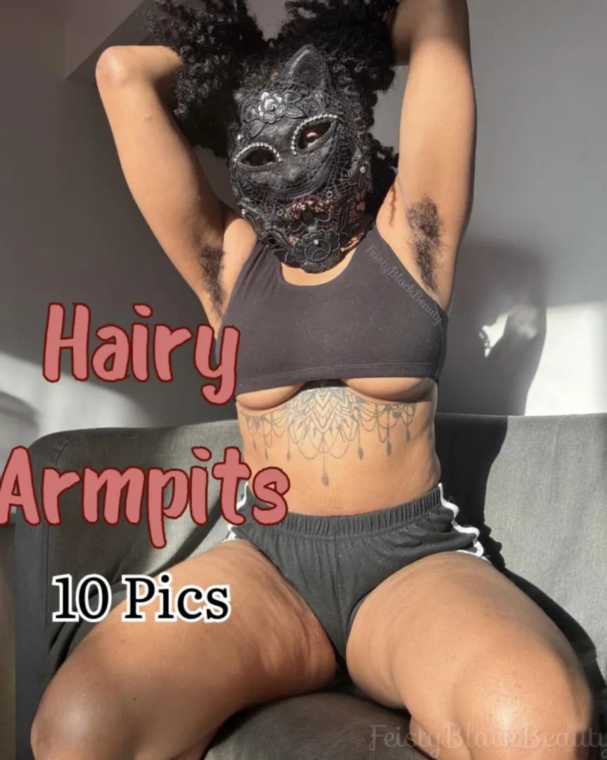 New Photo Set! Sun-Kissed Hairy Pits (10 Pics) posted by FeistyBlackBeauty_