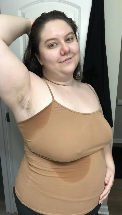 Nice and sweaty after my workout by VioletWalden