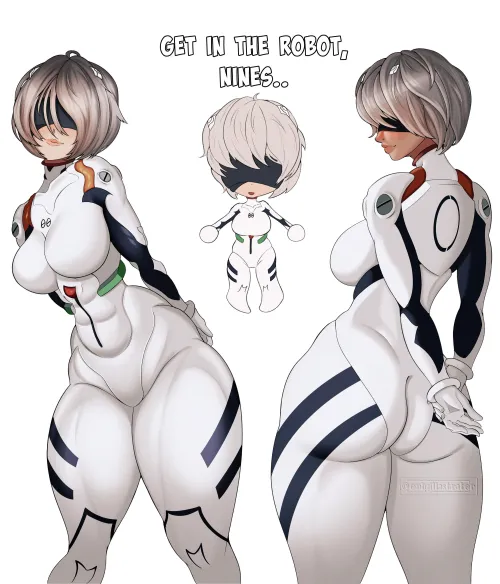 Nier Genesis Evangelion (onlyillastrator) by Embarrassed-Owl-4500