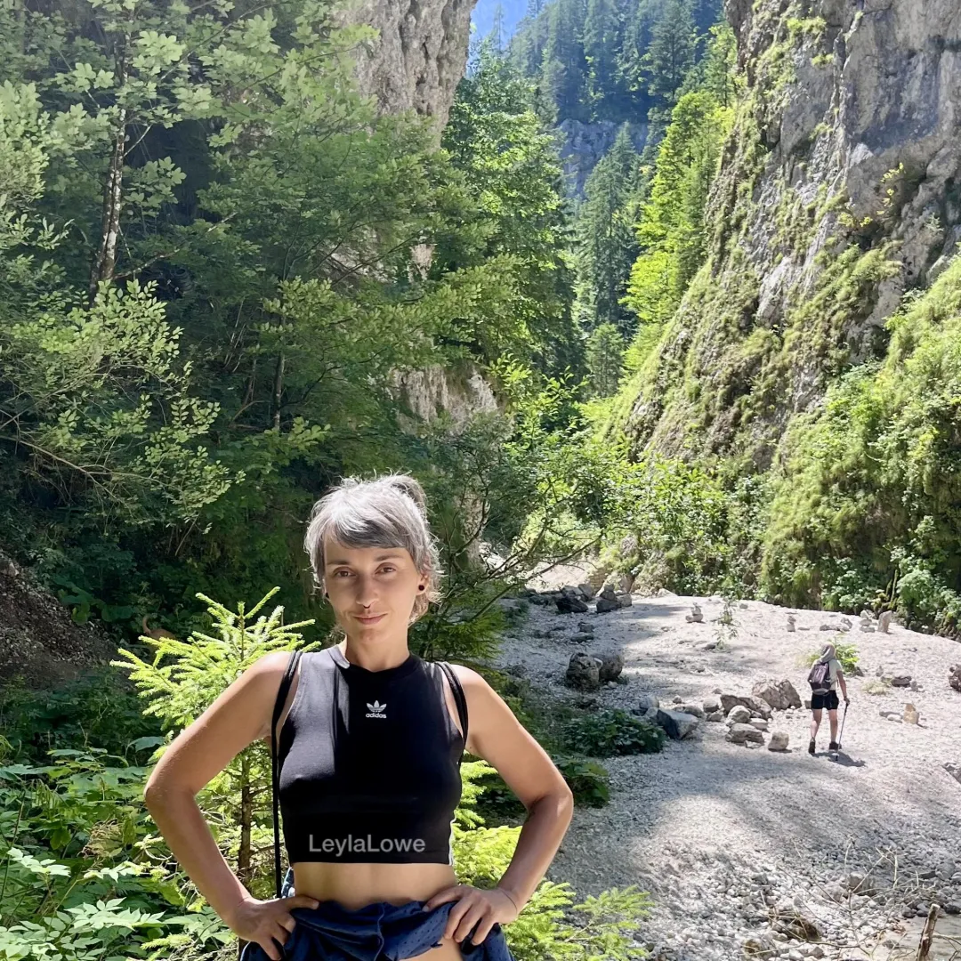 No bra even when hiking, my tits are too small anyway posted by LeylaLowe