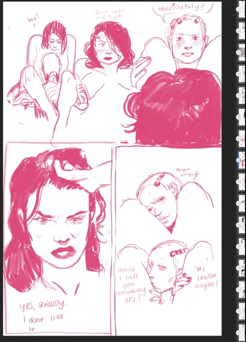 no hornyposting allowed on other board so please enjoy some mild erotic MirandaxJack !!!MY ART!!! by Valuable-Tip2759