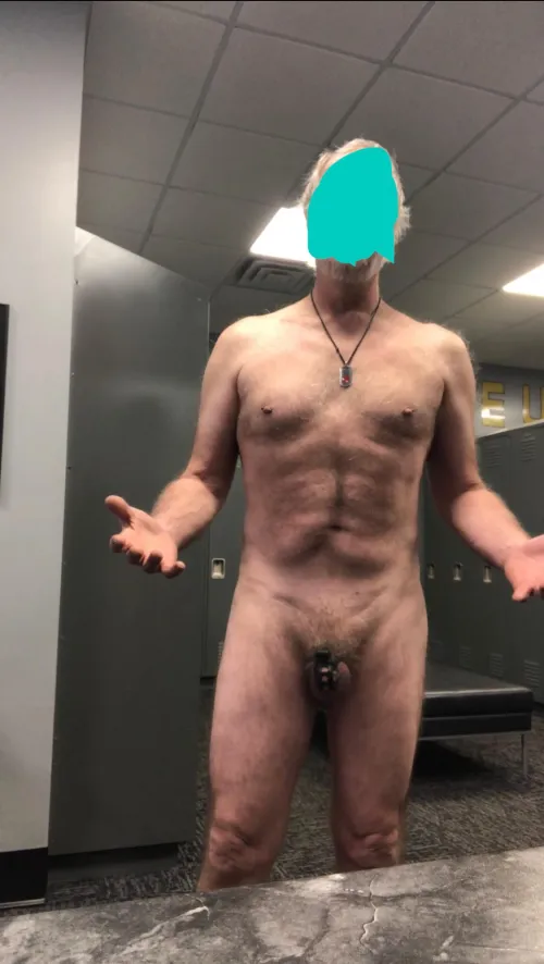 No one in the lockerroom, should I chance leaving my “security” towel on the hooks at the sink area and go shower? by solo_shooter