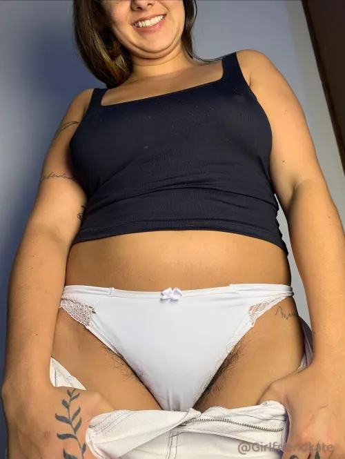 No panties can hide this bush by girlfriendkate