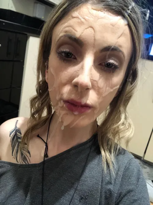 Not keen on how rough this lighting makes me look, but I ultimately had to post this pic to show off the cumshot! by JadeVow