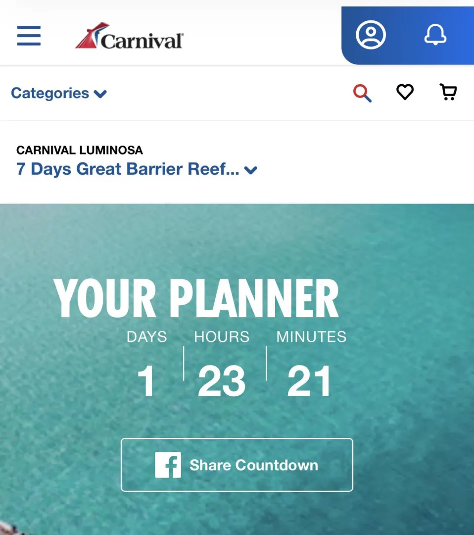 Not long before I’m on Carnival Luminosa posted by Nadsenoj7