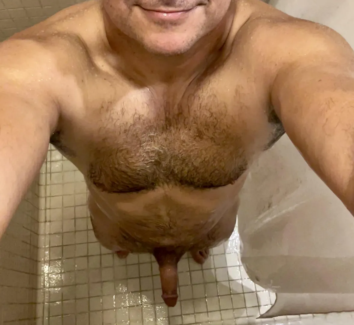 Not sure how I feel about grey in my chest hair(48). What’s the verdict? posted by Moreno_Y_Widgie