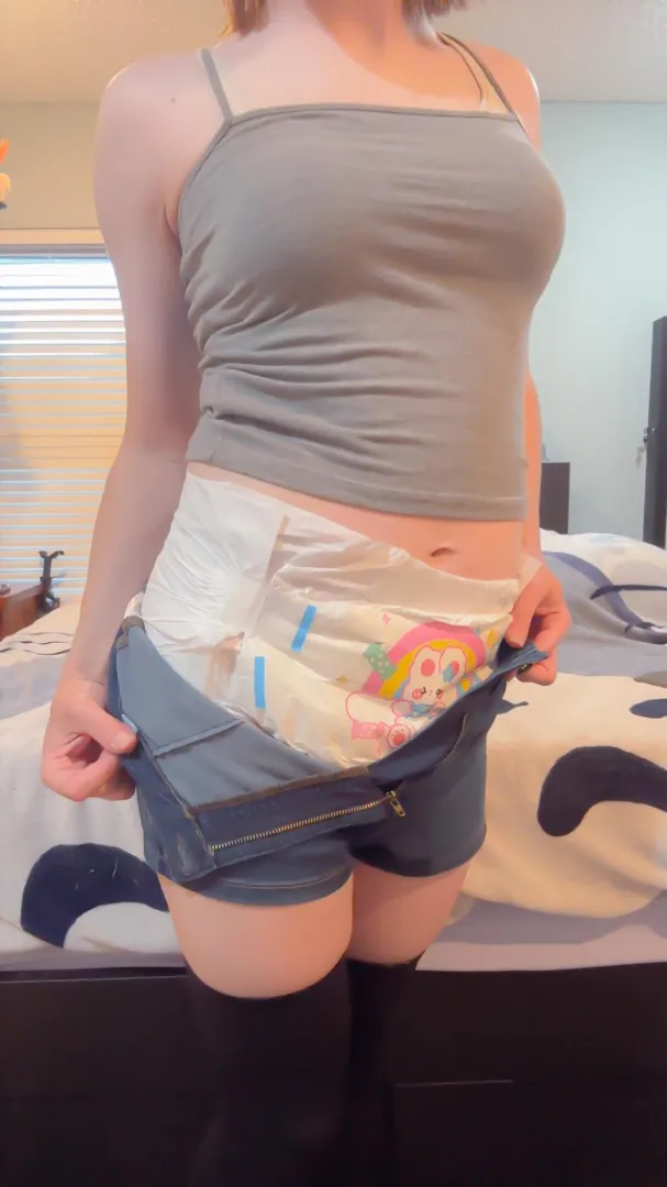 Not typically what a girl might wear under her shorts, but I think it still works. Right? posted by GodKingGil25