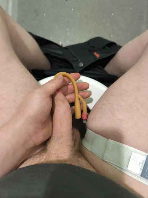Nothing better than draining your catheter at work by lauramorris037