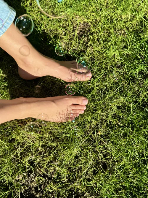 Nothing better than grass under bare feet..Agree? by XanthiaLuxe