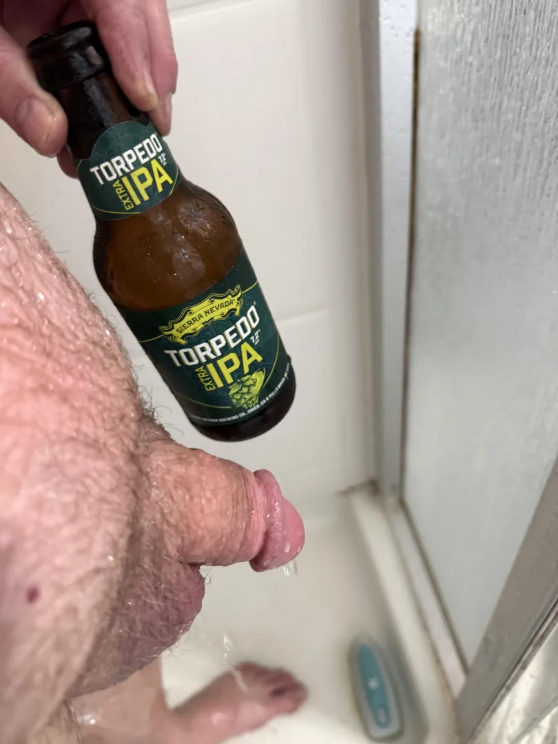 Nothing like a shower and a beer after mowing the lawn. posted by Leverlock69