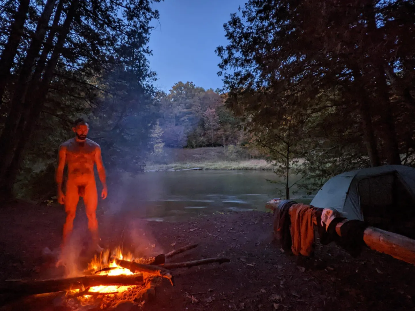 Nothing like naked solo backpacking to clear the mind and unwind posted by ButterscotchOk5247