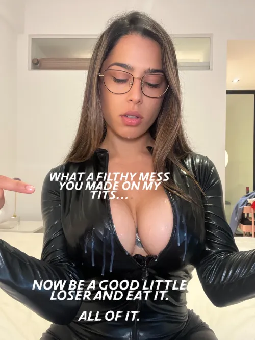 Now be a good little loser and eat it. by Sensualsadist1111