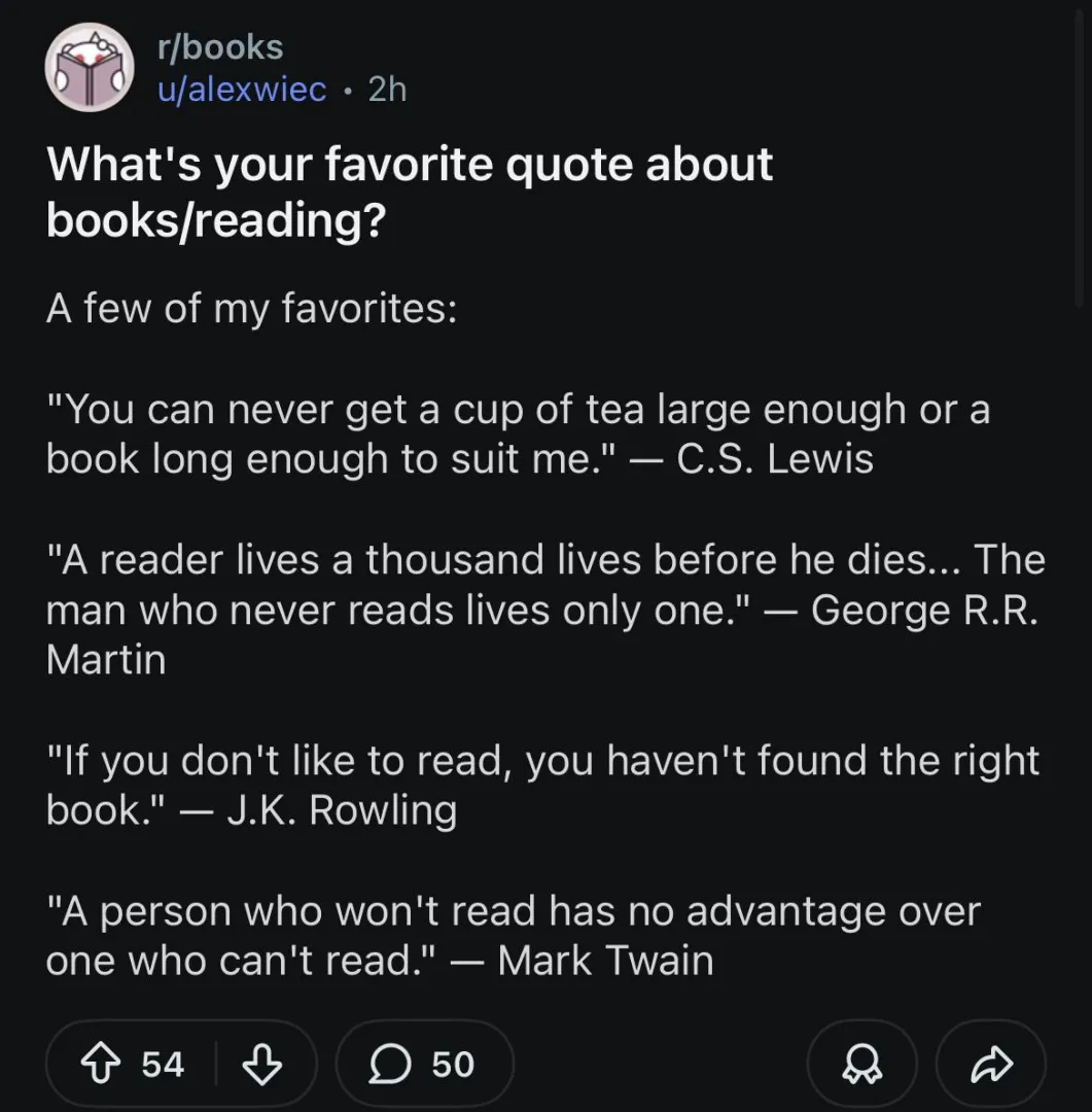 Now they’re just talking about other people talking about books posted by palimpcest