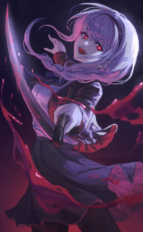 Nozomi-G having fun [The Hundred Line] (umeumeumestar) by MartyrOfDespair