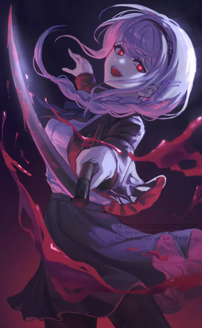 Nozomi-G having fun [The Hundred Line] (umeumeumestar) posted by MartyrOfDespair